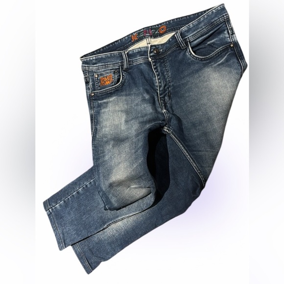 Kenzo Capri denim pants Sz 36 - Picture 1 of 16